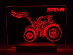 Steyr 4115 Multi mit Frontlader Traktor LED Schild